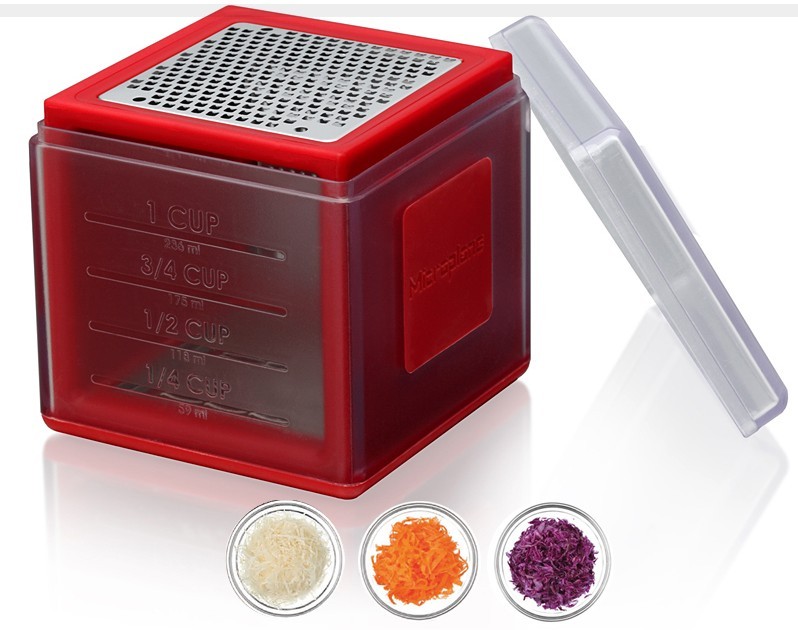Hard to resist this compact three-sided grater